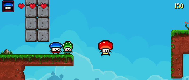 Some of the levels take place in a dungeon, whereas others take place in more colorful environments.